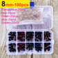 100pcs 8/10/12/14mm Plastic Safety Eyes For Toys Diy Mix Size Crochet Animal Eye For Doll Toys Amigurumi Accessories