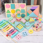 Montessori Baby Toys Kids 3D Wooden Puzzles Early Learning Baby Games Toys Educational Wooden Toys For Children Birthday Gifts