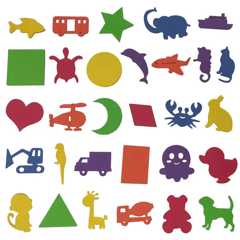 Bathtub Bathroom Education Learning Toys Foam Letters Alphanumeric Total Bubble Stickers Children's Puzzle DIY Toy Set 36Pcs New