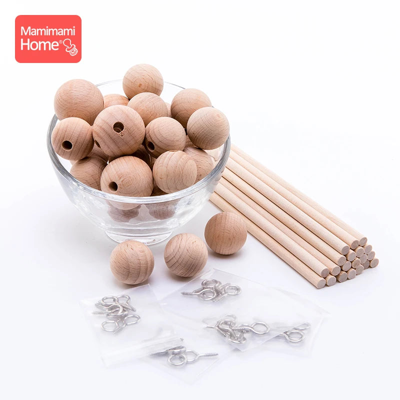 1Set Baby Mobile Hanger Baby Wooden Mobile Crib Hanger Frame Mobile DIY Crafts Frame Mobile Holder Newborn Gifts Children'S Good