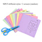 96 Pcs Children Cartoon DIY Colorful Paper Cutting Folding Toys Kids Craft Animal Handcraft Paper Art Learning Educational Toys