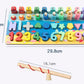3D Preschool Children Educational Toys Wooden Montessori Arithmetic Magnetic Fishing Digital Shape Matching Building Block Toys