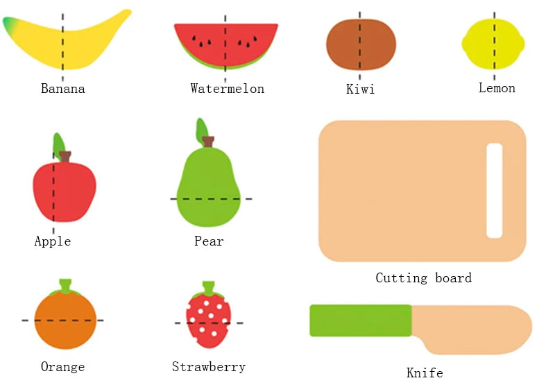 Simulation Kitchen Pretend Toy Wooden Classic Game Montessori Educational Toy For Children Kids Gift Cutting Fruit Vegetable Set