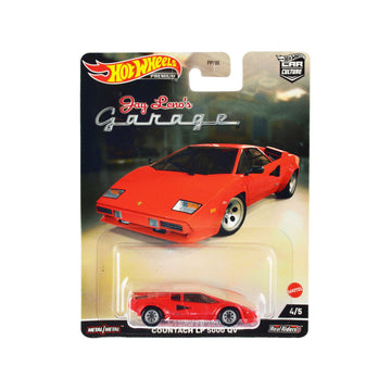 Lamborghini Countach Lp 5000 Qv Red ''Jay Leno Garage'' Diecast Model Car By Hot Wheels