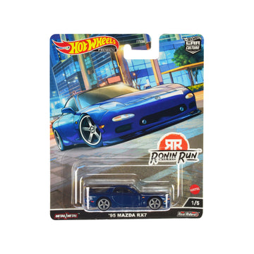 1995 Mazda Rx7 Blue Metallic ''Ronin Run'' Series Diecast Model Car By Hot Wheels