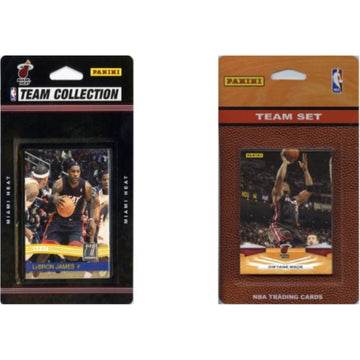 Nba Miami Heat 2 Different Licensed Trading Card Team Sets