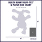 Huggle-Fusion® Bugsy Bunny Plush & Latex Dog Toy