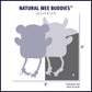 Natural Leather Wee Buddies Sock Monkey & Raccoon Dog Toys, 2 Pack