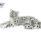 Hansa 6999 Snow Leopard Laying Plush Toy - 26 In