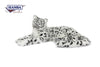 Hansa 6999 Snow Leopard Laying Plush Toy - 26 In