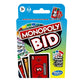 Monopoly Bid Game - Quick-Playing Card Game for 4 Players, Ages 7+, Multicolor, Model F1699