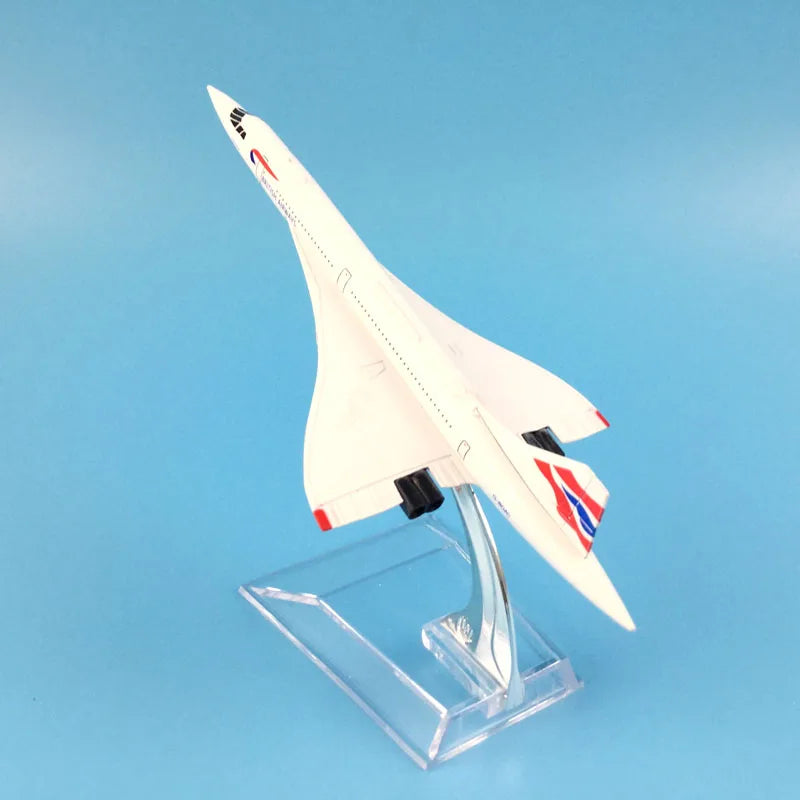 JASON TUTU 16cm BRITISH AIRWAYS CONCORDE Airplane Model Airplane Diecast Metal 1/400 Scale Planes
