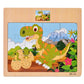 Hot Sale 12/9 PCS Puzzles Wooden Kids Baby Wood Cartoon Vehicle Animals Learning Educational Toys for Children Gift
