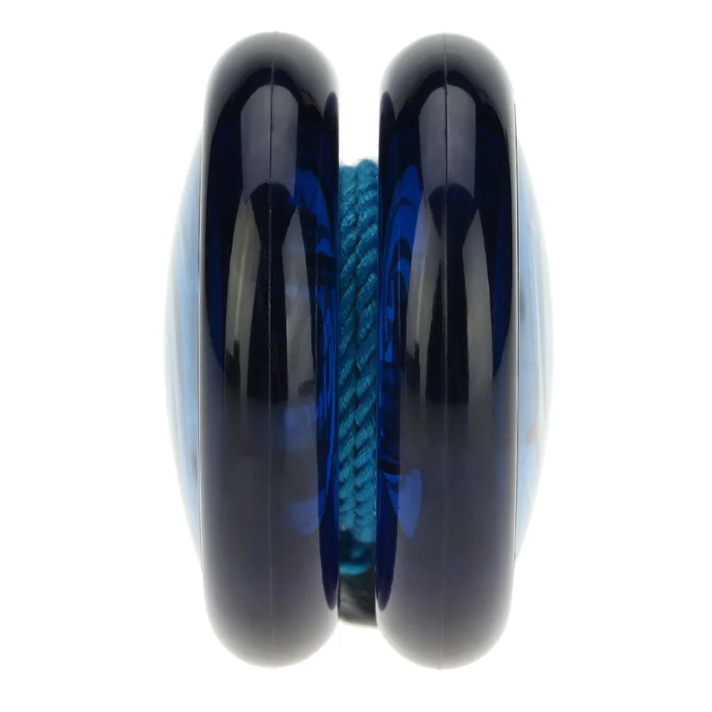 Magic Yoyo D1 Poly Carbonate Plastic Loop Yo-yo Narrow Plain Shaft Star Burst System with Spinning String for Kids