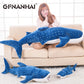 1pc 56cm cartoon simulation blue shark plush toy stuffed soft creative animal whale dolls cushion for children birthday gif
