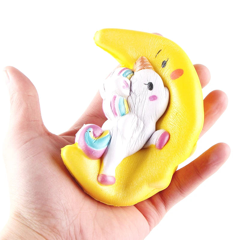 Jumbo Kawaii Moon Pegasus Unicorn Squishy Slow Rising Squeeze Toys Scented Soft Healing Antistress Stress Relief Toy 11*10CM