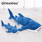 1pc 56cm cartoon simulation blue shark plush toy stuffed soft creative animal whale dolls cushion for children birthday gif