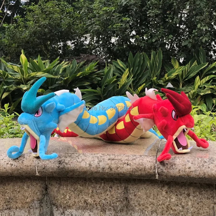 Pokemon Plush Toy Gyarados 23" Red Shiny & Blue Dragon Cartoon Stuffed Animal Doll