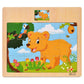 Hot Sale 12/9 PCS Puzzles Wooden Kids Baby Wood Cartoon Vehicle Animals Learning Educational Toys for Children Gift