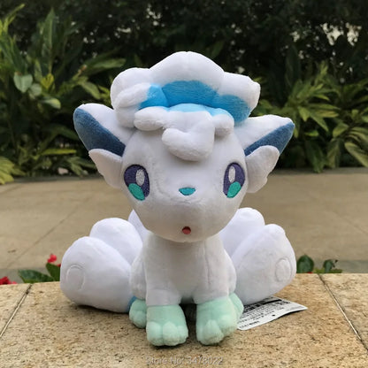 20cm Anime Pokemon Plush Alola Vulpix Six Tails Fox Cuddly Stuffed Toy Cartoon Soft Doll