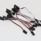 10pcs 100mm/150mm/200mm/300mm/500mm RC Servo Extension Cord Cable Wire Lead JR For Rc Helicopter Rc Drone