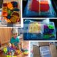 Mini Magnetic Tile Toys, with a Metal Box for Easy Portability, Magnetic Building Blocks That Can Be Played with Anywhere, Convenient Storage, Suitable for Holiday or Birthday Gifts