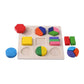 Wooden Geometric Shapes Montessori Puzzle Sorting Math Bricks Preschool Learning Educational Game Baby Toddler Toys for Children