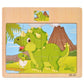 Hot Sale 12/9 PCS Puzzles Wooden Kids Baby Wood Cartoon Vehicle Animals Learning Educational Toys for Children Gift