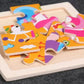 4PCS/lot 3D Wooden Jigsaw Puzzles for Children Kids Toys Cartoon Animal/Traffic Puzzles Baby Educational Puzles Wholesale GYH
