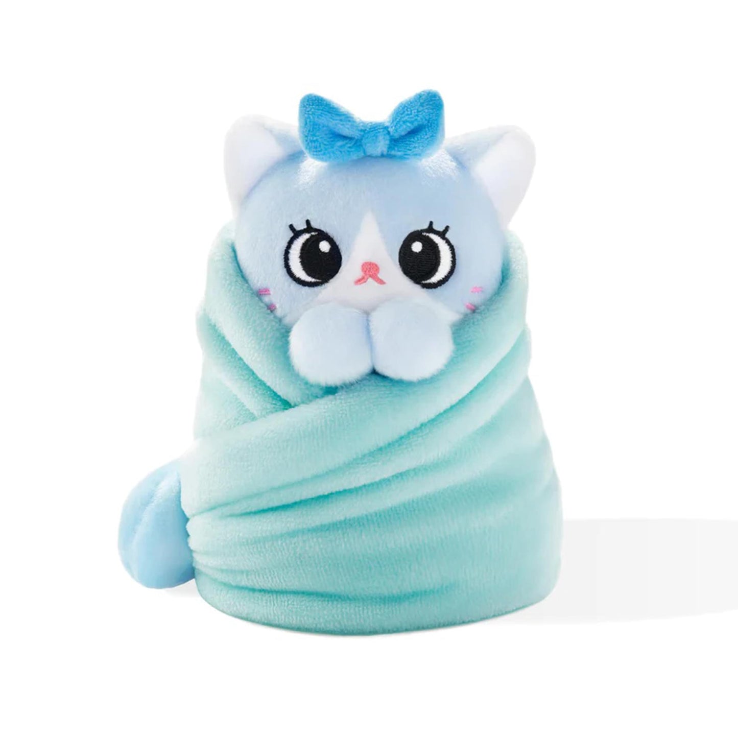 Purritos 7 Inch Plush Cat In Blanket  Verde