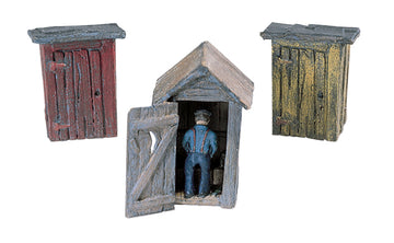3 Outhouses & Man