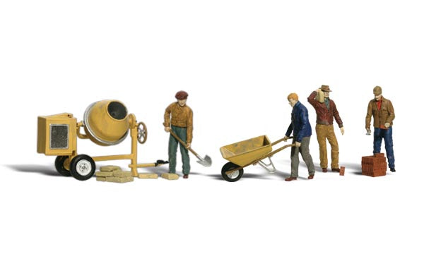 O Scale Masonry Workers  11 Piece