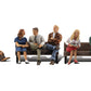 People Sitting - N Scale  6 Piece