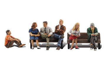 People Sitting - N Scale  6 Piece