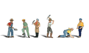 Track Workers - N Scale  6 Piece