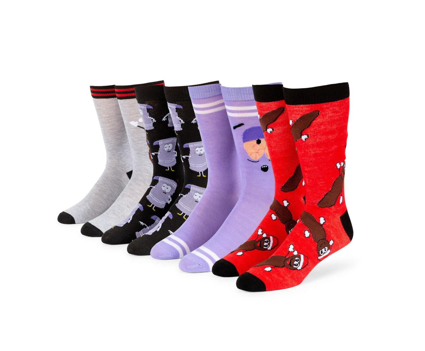 South Park Towelie And Mr. Hankey Crew Socks Gift Set | Set Of 4