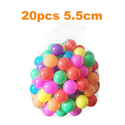 20pcs/lot 5.5cm Safe PE Ball for Dry Pool Ball Pit Eco-friendly Baby Ball Toys for Baby Playpen Tent Kid Toys Soft Ocean Balls