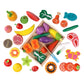 Simulation Kitchen Pretend Toy Wooden Classic Game Montessori Educational Toy For Children Kids Gift Cutting Fruit Vegetable Set