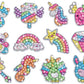 12 Create Big Gem Diamond Painting Sticker Kit Art Craft Girls Boys Unicorn Animal Sealife Magical Mosaic Dot Sticky Toys Gifts