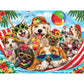Hammock Party 275 Large Piece Jigsaw Puzzle Cobble Hill