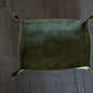 Hand Made Italian Green Pueblo Leather DND Dice Tray