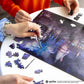 Harry Potter Hogwarts Castle at Night Wooden 338 Piece Jigsaw Puzzle Woods Story