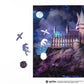 Harry Potter Hogwarts Castle at Night Wooden 338 Piece Jigsaw Puzzle Woods Story