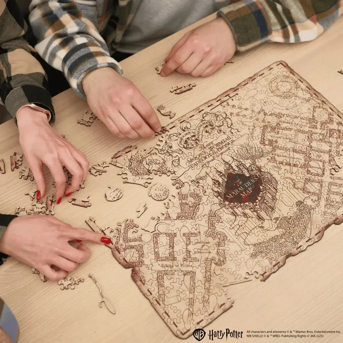 Harry Potter Marauder's Map Wooden Jigsaw Puzzle Woods Story