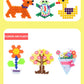 Handmade Magic Water Fuse Beads Creative Beads DIY Art Crafts Toys Magic Water Sticky Beads Sensory Toys Set with Accessories