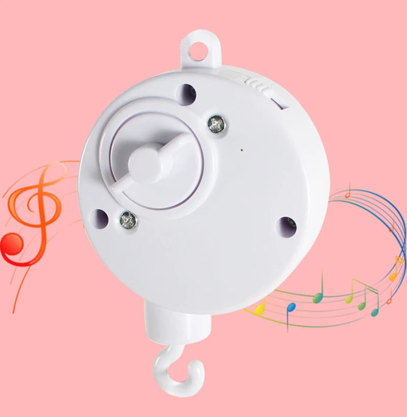Animal Music Box Black and White Bed Bell Toy Baby Crib Rattles Baby Toys 0-12 Months Infant Clockwork Toy Mobile Newborn Toys