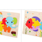 Baby Wooden 3D Puzzles Tangram Shapes Learning Educational Cartoon Animal Intelligence Jigsaw Toys For Children Gift
