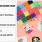Handmade Magic Water Fuse Beads Creative Beads DIY Art Crafts Toys Magic Water Sticky Beads Sensory Toys Set with Accessories