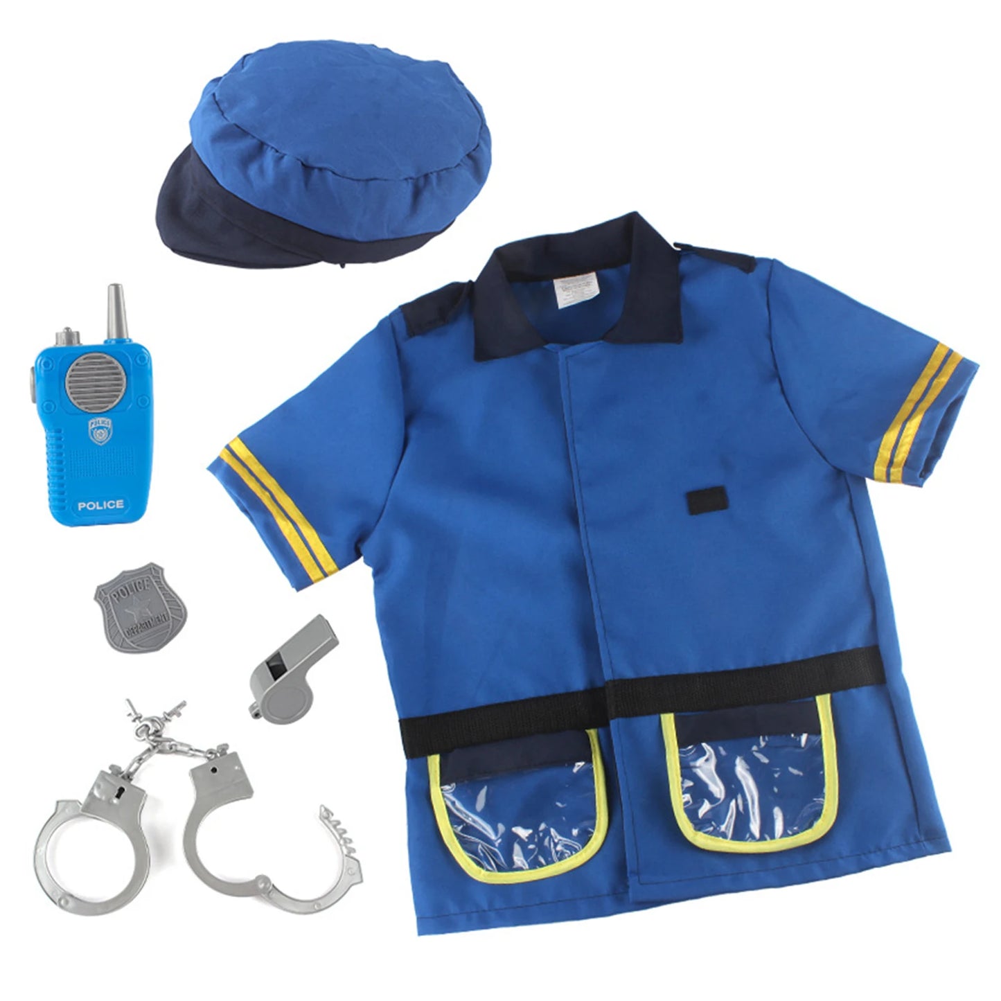 Funny Construction Worker Costume Kit Kids Boys Children Role Play Toy Set Career Costumes Heavy Worker Cosplay
