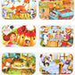 Hot New 60 Pieces Wooden Puzzle Toys for Children Cartoon Vehicle Animal Wood Jigsaw Baby Learning Educational Toy Kids Gift